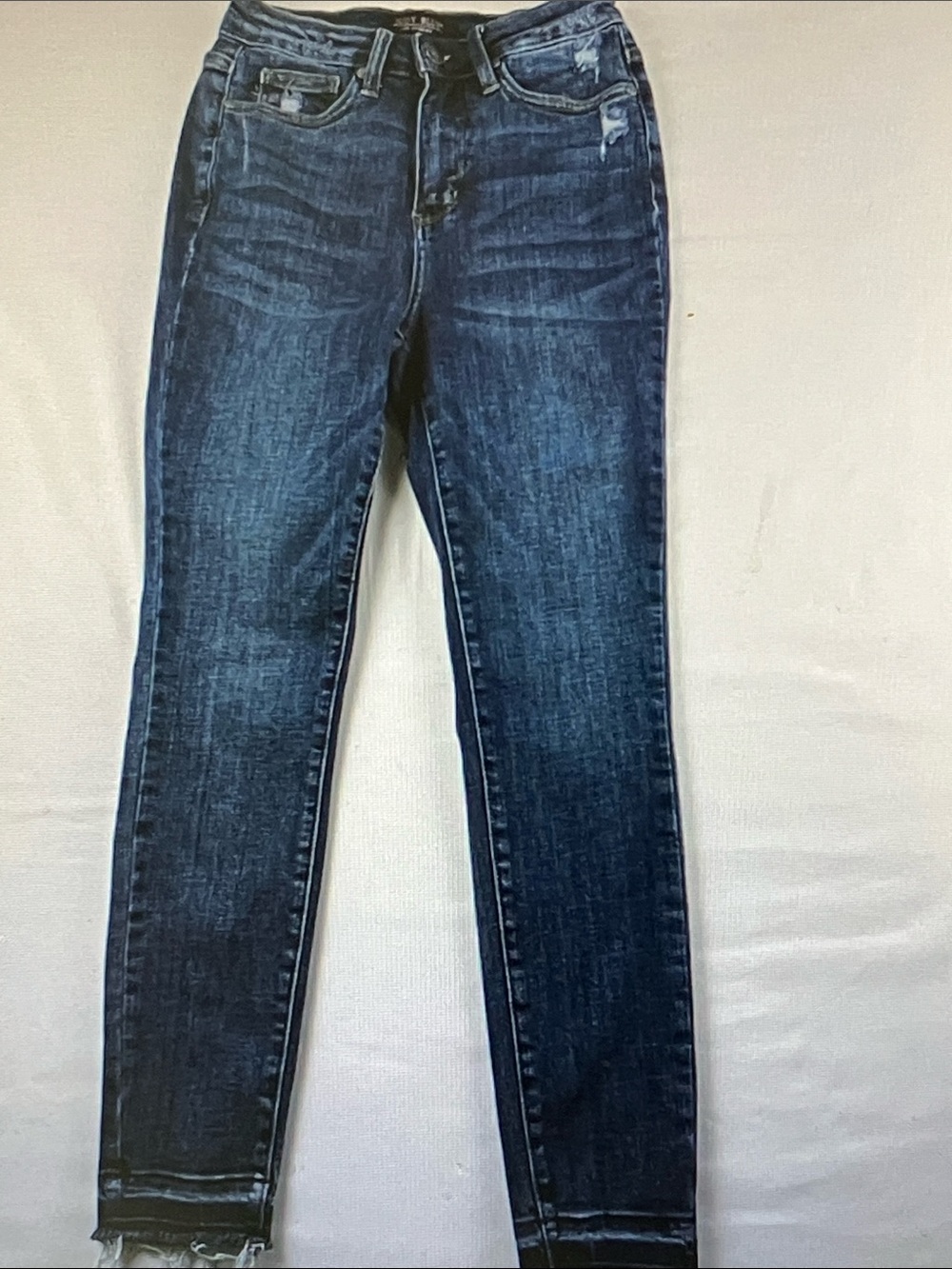 Judy Blue Indigo Skinny Jeans with Light Distressing